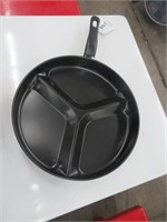 NEW 3 SECTION FRY PAN