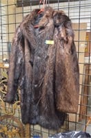 Marshall Fields Hooded Mink Coat