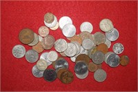 (60) Foreign Coins & Tokens