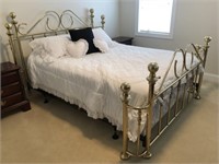 Contemporary Brass Double Bed