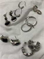 (6) Pairs of Sterling Silver Earrings