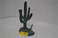 Copper Cactus Statue
