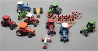 12 pc Lot of Miniature Tractors