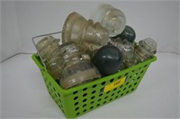 Basket of Vintage Insulators