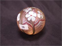 Orient & Flume Art glass paperweight, signed, with