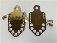 1920’s Keyes Davis Co. Laundry Pin tags