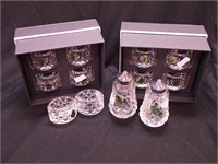 12 Waterford crystal napkin rings, mostly Lismore