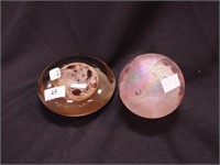 Two paperweights: one signed RW Bartlett