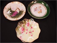 Three vintage serving plates averaging 11 1/2"