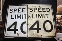 2 “Speed Limit” Signs