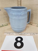 blue crock pitcher