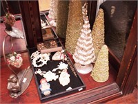 Group of ornaments and decorative items: four