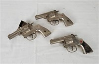 Lot Of 3 Hubley Trooper Cap Guns Vintage Tools