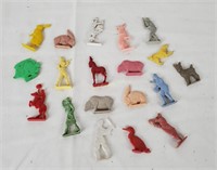 Vintage Toy Plastic Figurines Animals Crackerjack