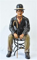 Large 25"h Charlie Chaplin Statue