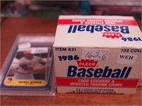 1986 Fleer logo stickers and update baseball