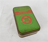 Vintage Boy Scouts First Aid Kit Tin W/ Contents