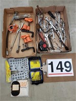 2 boxes of tools some snap on, craftsman & others