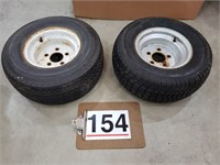 trailer tires 5 bolt 205/65-10 & 20.5x8.0/10