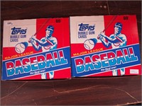 Two boxes of 1988 Topps cello packs baseball