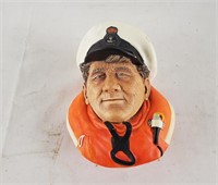Bossons Sea Captain Chalkware Head Plaque