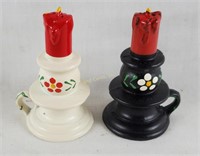 2 Sets Of Metal Candle Salt & Pepper Shakers