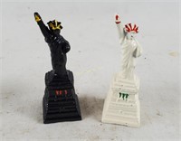 3 Sets Mini Metal Statue Of Liberty S&p Shakers