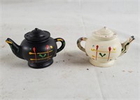 3 Sets Teapot Miniature Metal S&p Shakers