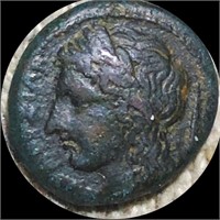 317-289 BC Sicily Syracus Coin LIGHTLY CIRC