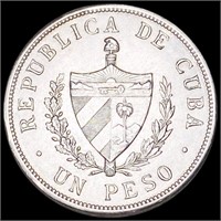 1933 Cuban Silver Peso UNCIRCULATED