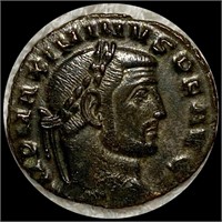 305-313 AD Maximinus Bronze Follis NEAR UNC