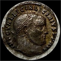 308-324 AD Licinius I Bronze Follis AU+