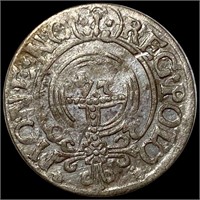 1620 AD Polish Silver 3 Polker NICELY CIRC