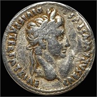 27BC - AD 14 Augustus Silver Denarius LIGHT CIRC