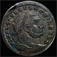 305-306 AD Severus II Bronze-Silv Follis XF