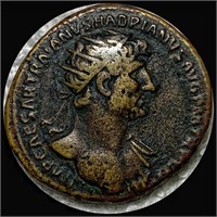 117-138 AD Hadrian Bronze Dupondius LIGHT CIRC