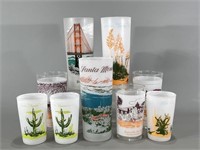 Souvenir Printed Glassware -Assorted Vintage