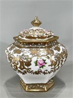 Gilded Porcelain Tea Biscuit Jar