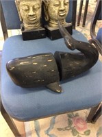 Whale bookends