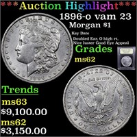 ***Auction Highlight*** 1896-o vam 23 Morgan Dolla