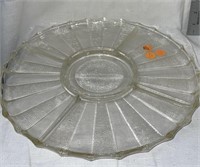 Jeanette glass plates and punch bowl with cups