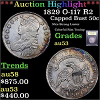 ***Auction Highlight*** 1829 O-117 Capped Bust Hal