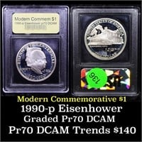 Proof 1990-P Eisenhower Modern Commem Dollar $1 Gr