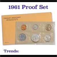 1961 Proof Set Original Packaging Including Mint L
