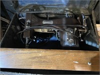 Vintage domestic sewing machine in case