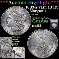 ***Auction Highlight*** 1883-s vam 10 R5 Morgan Do