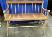 Wooden Spindle Bench