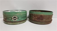 (2) Vintage Hastings Tins w/ Sewing Stuff