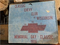 classic Chevy club of Wisconsin cardboard box