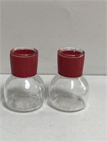 (2) Vintage The Jeannette Glass Company Jars